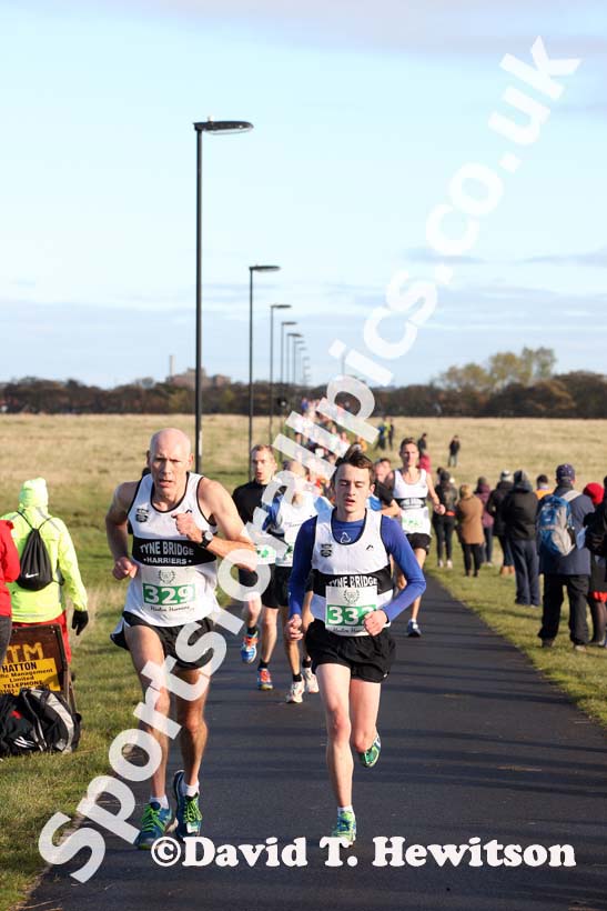 David Moir 329 and Jack Neeson (both Tyne Bridge) Heaton Memorial Road Race, Newcastle Town Moor. Photo: David T. Hewitson/Sports for All Pics